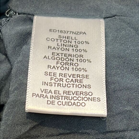 A Beautiful Soul Ladies Plus Size Embroidered Flutter Sleeve Gauze Shift Dress - Picture 6 of 7